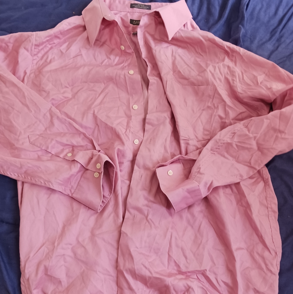 XL Arrow Pink Button Down Shirt
